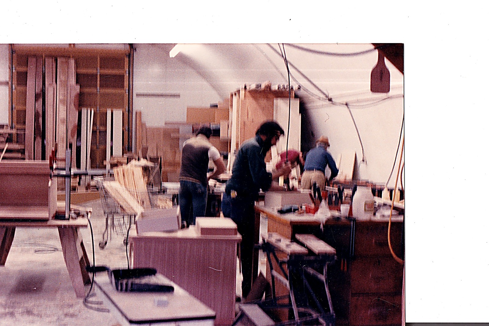 The crew at work in the Gravelbourg shop, 1984