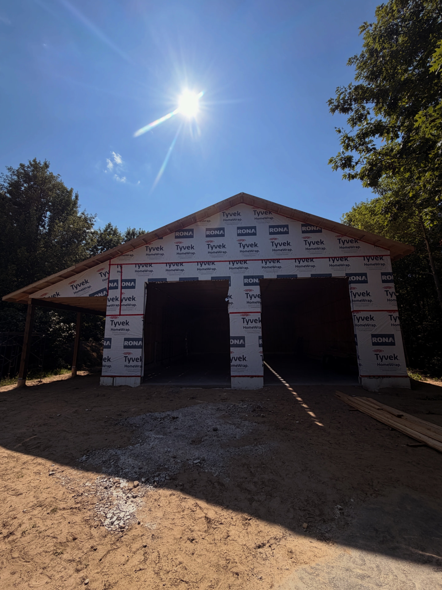 MIDLAND GARAGE — FRAMING on MIDLAND